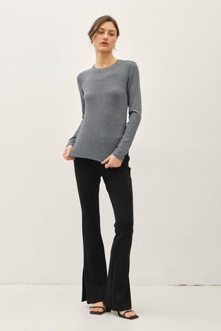 The Soft Ribbed Crew Longsleeve