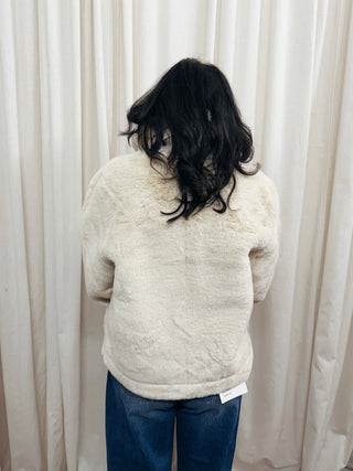 Faux Mink Vegan Leather Jacket
