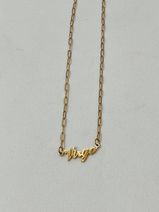 Virgo Zodiac Chain Necklace