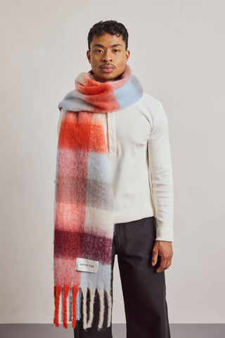 The Reykjavik Scarf in Red/Blue