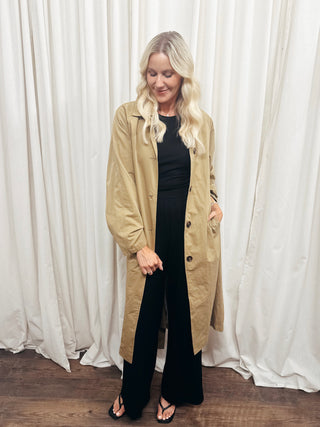 The Classic Belted Long Trench