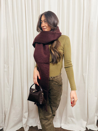 The Fine Knit Ribbed Mock Neck