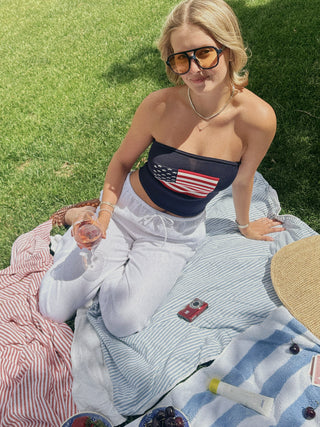 The Knit Americana Tube Top