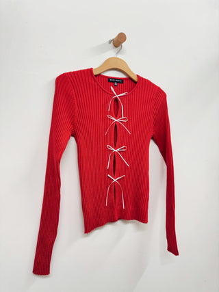 Bow Cut Out Sweater