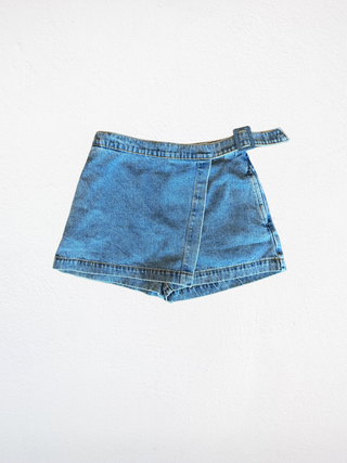 Denim Wrap Skirt
