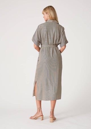 The Striped Dolman Midi Dress - Olive Street