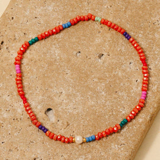 Faceted Glass Beaded Bracelet