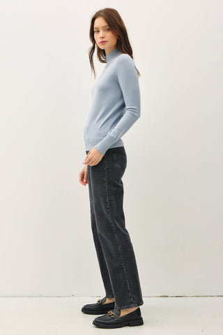 The Basic Mock Neck Sweater