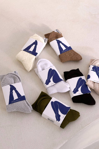 The Striped Sock in Beige