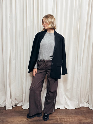 The Plaid Check Easy Pant - Olive Street