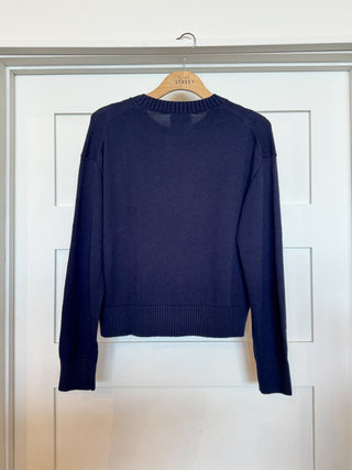The Paloma Crewneck in Navy
