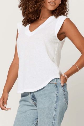 The Rue V-Neck Tank - Olive Street