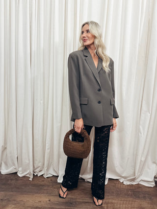 The High Waist Sheer Lace Pant