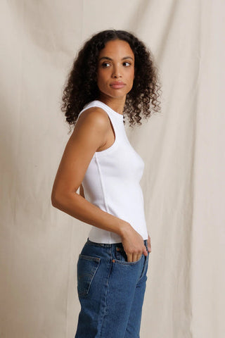 The Daphne Heavy Rib Tank - Olive Street