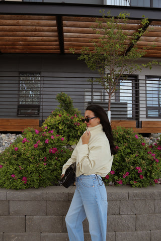 The Stand Collar Drawstring Jacket
