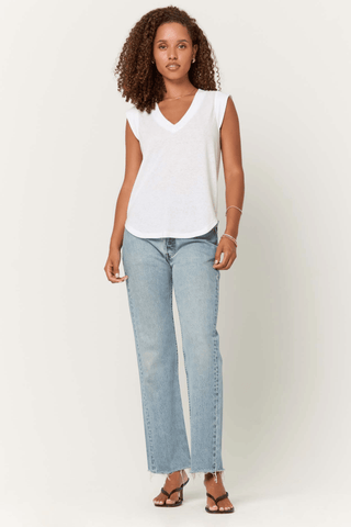 The Rue V-Neck Tank - Olive Street