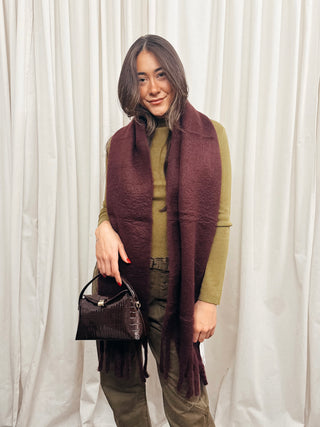 The Fine Knit Ribbed Mock Neck