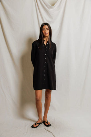 The Felicia Cotton Poplin Button Dress