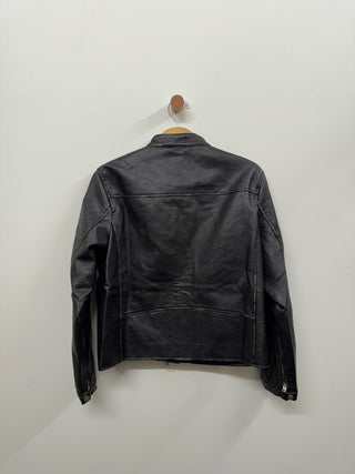 Distressed Faux Leather Jacket