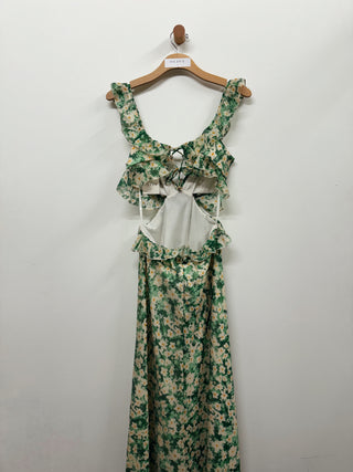 Floral Vneck Maxi