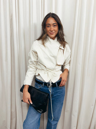 The Buckle Funnel Neck Jacket - Olive Street