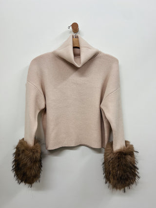 Hadley Faux Fur Cuff Sweater