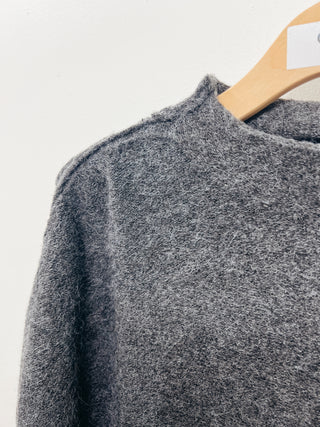 Mock Neck Seam Detail Sweater