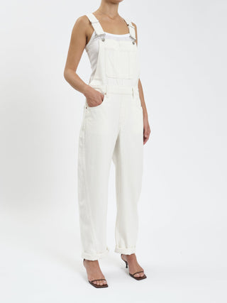 Canyon Barrel Leg Overall in Milkshake