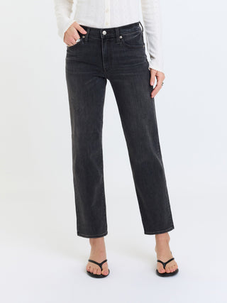 The Rebel Mid Rise Slim Straight in Black