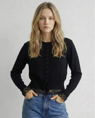 The Funkadelic Lace Trim Cardigan