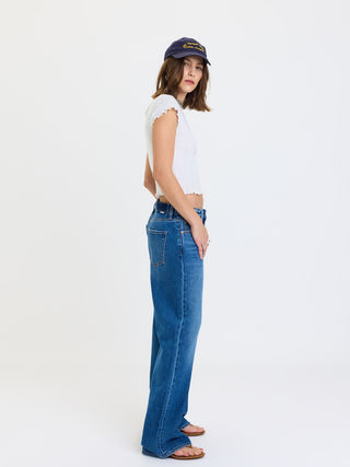 The Mid Rise Relaxed Baggy Jean - Olive Street