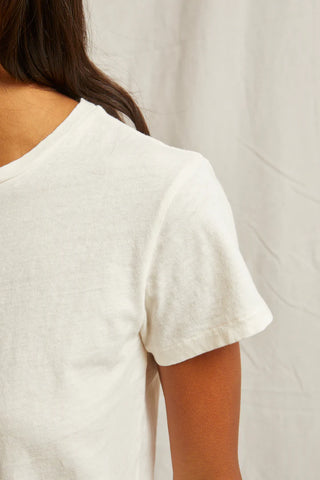 Lisa Recycled Cotton Slim Crew Tee
