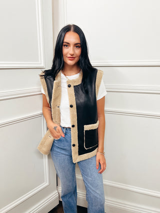 Faux Shearling Vest