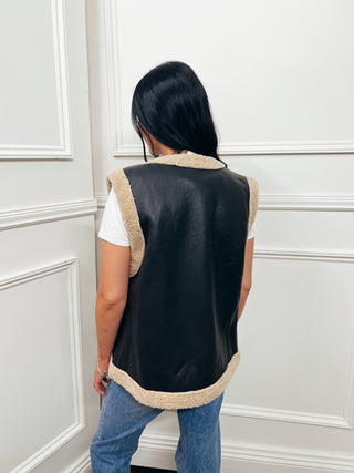 Faux Shearling Vest