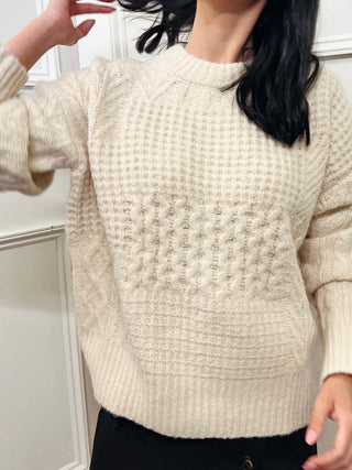 Patchwork Knitted Sweater