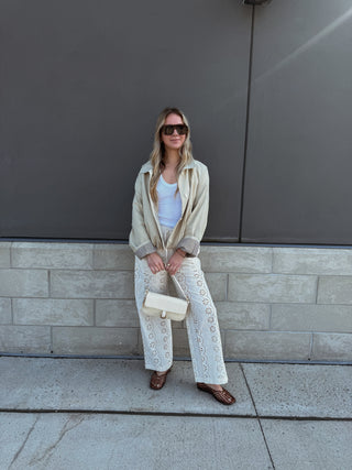 The Sunday Stroll Bubble Hem Jacket - Olive Street