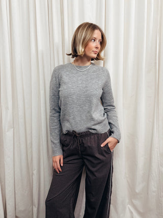 The Wool Blend Classic Crew Neck Sweater - Olive Street