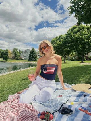 The Knit Americana Tube Top