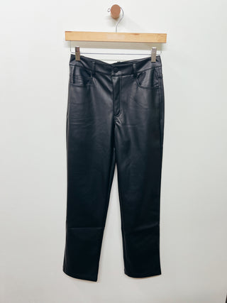 Faux Leather 5-pocket Pant