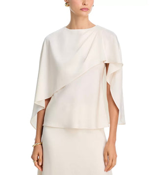 The Fiona Cape Satin Top