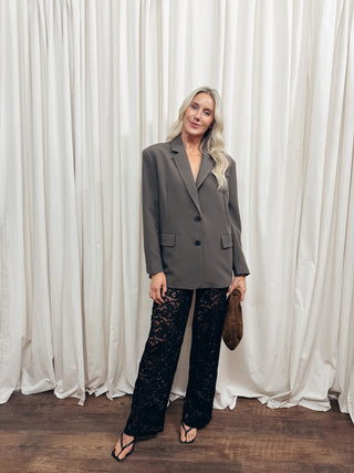 The High Waist Sheer Lace Pant