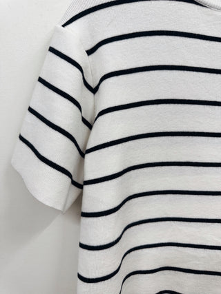 Oversized Stripe Knit Tee