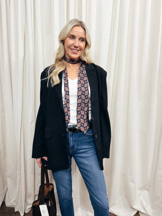 The Relaxed Fit Blazer in Black