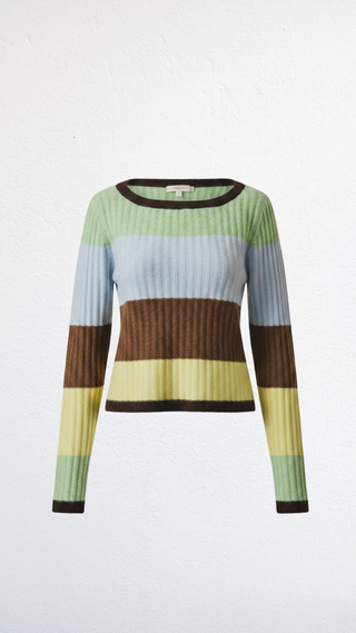 The Boat Neck Sweater Rib Top