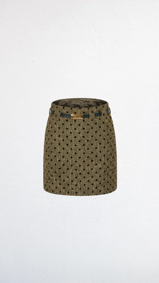 The Millie Belted Mini Skirt - Olive Street