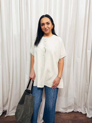 The Open Front Knit Cape Cardigan - Olive Street