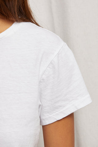 Lisa Recycled Cotton Slim Crew Tee