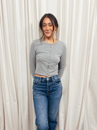 The Lola Knit Button Cardigan - Olive Street