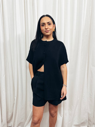 The Open Front Knit Cape Cardigan - Olive Street