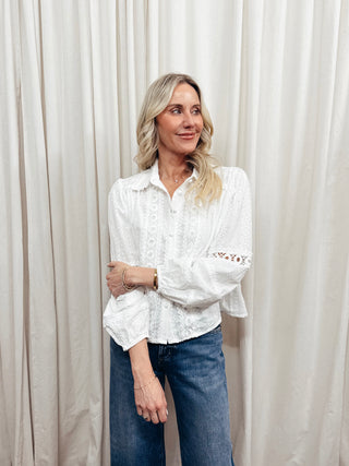 The Château Lace Shirt - Olive Street